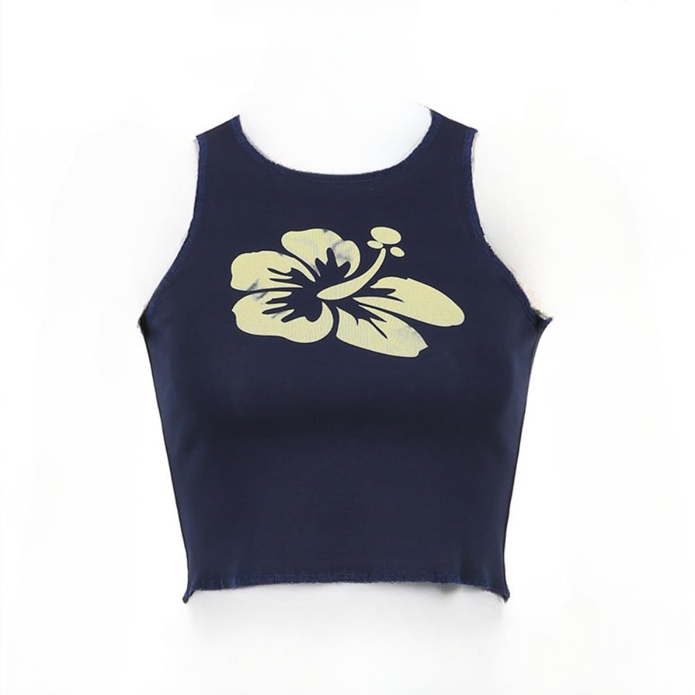 Hesaco Y2K Graphic Tees for Women - Baby Tees Grunge Sexy Cropped Tops