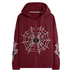 Hesaco Vintage Y2K Unisex Spider Hoodie
