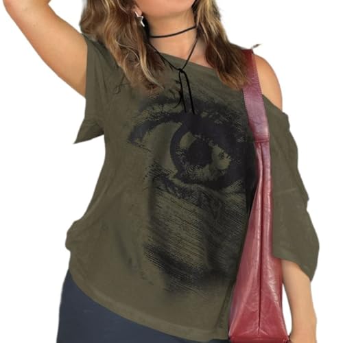 Off The Shoulder Cute Shirts Lip Print Tops