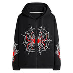 Hesaco Vintage Y2K Unisex Spider Hoodie