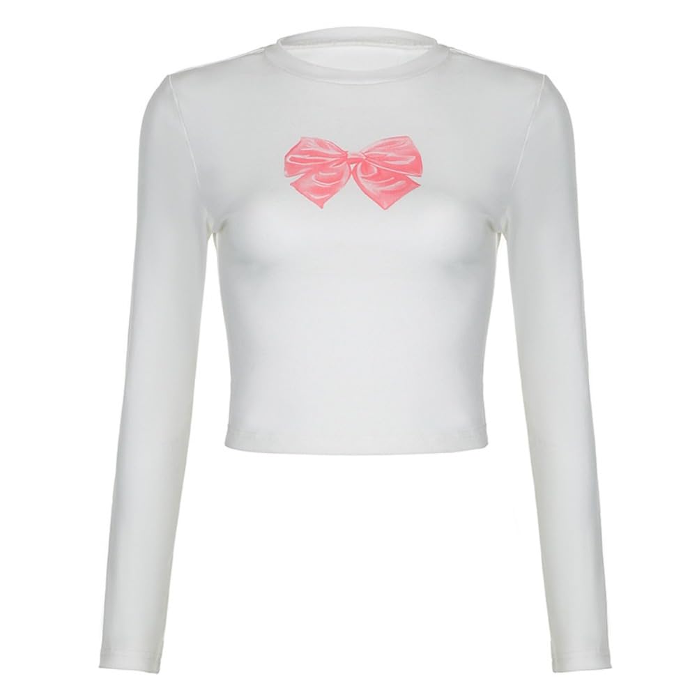 Hesaco Y2K Graphic Tees for Women - Baby Tees Grunge Sexy Cropped Tops