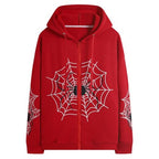Hesaco Vintage Y2K Unisex Spider Hoodie