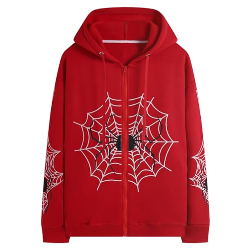 Hesaco Vintage Y2K Unisex Spider Hoodie