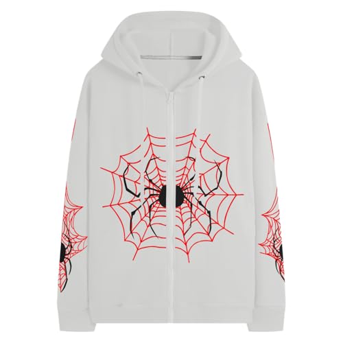 Hesaco Vintage Y2K Unisex Spider Hoodie