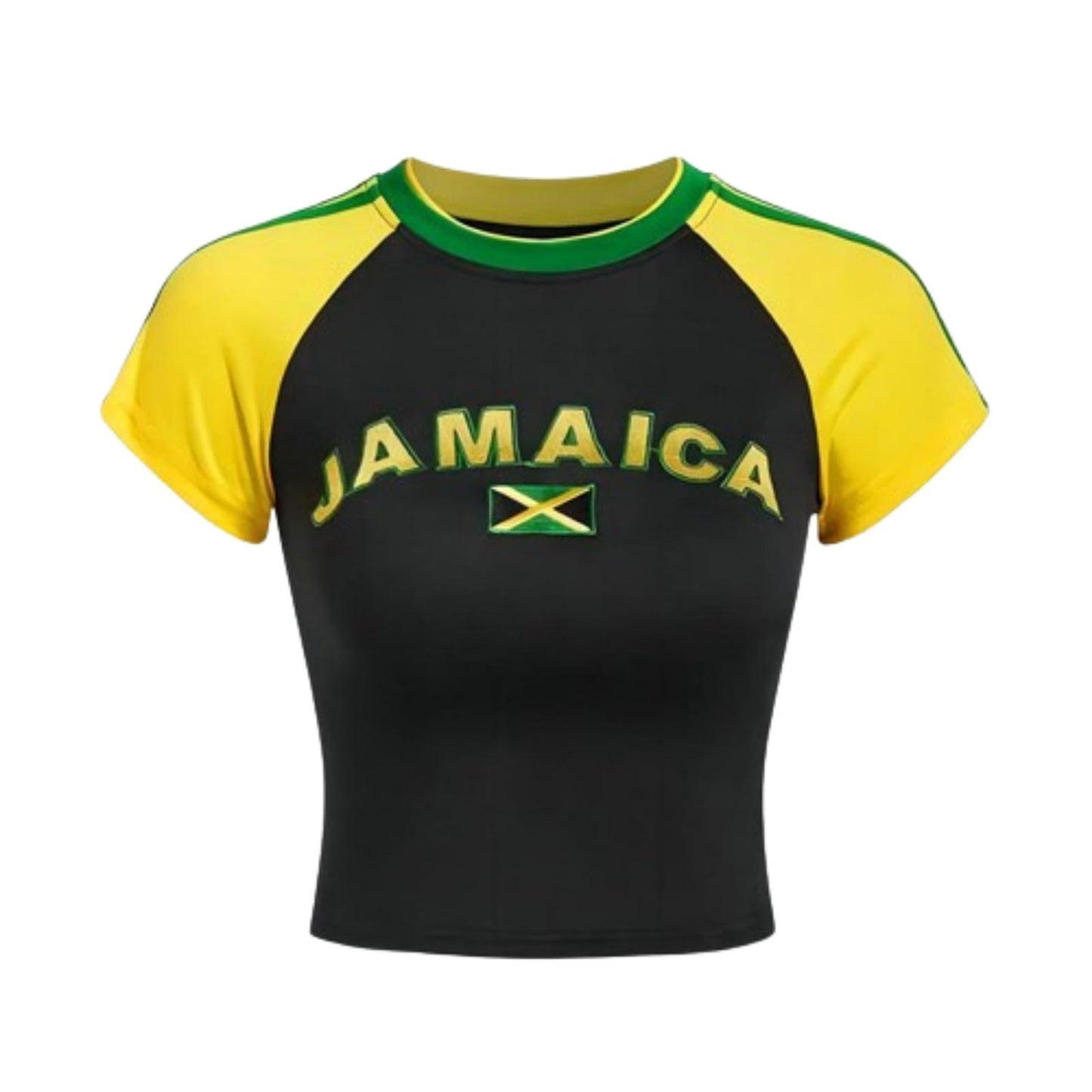 Hesaco Brazil Baby Tees Vintage Baby Tees for Women Brazil Shirt Y2k Tops Mexico Crop Top Jersey 2000s Summer Going Out Tops