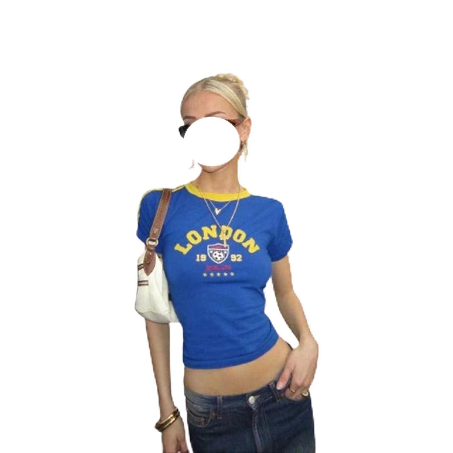 Hesaco Brazil Baby Tees Vintage Baby Tees for Women Brazil Shirt Y2k Tops Mexico Crop Top Jersey 2000s Summer Going Out Tops