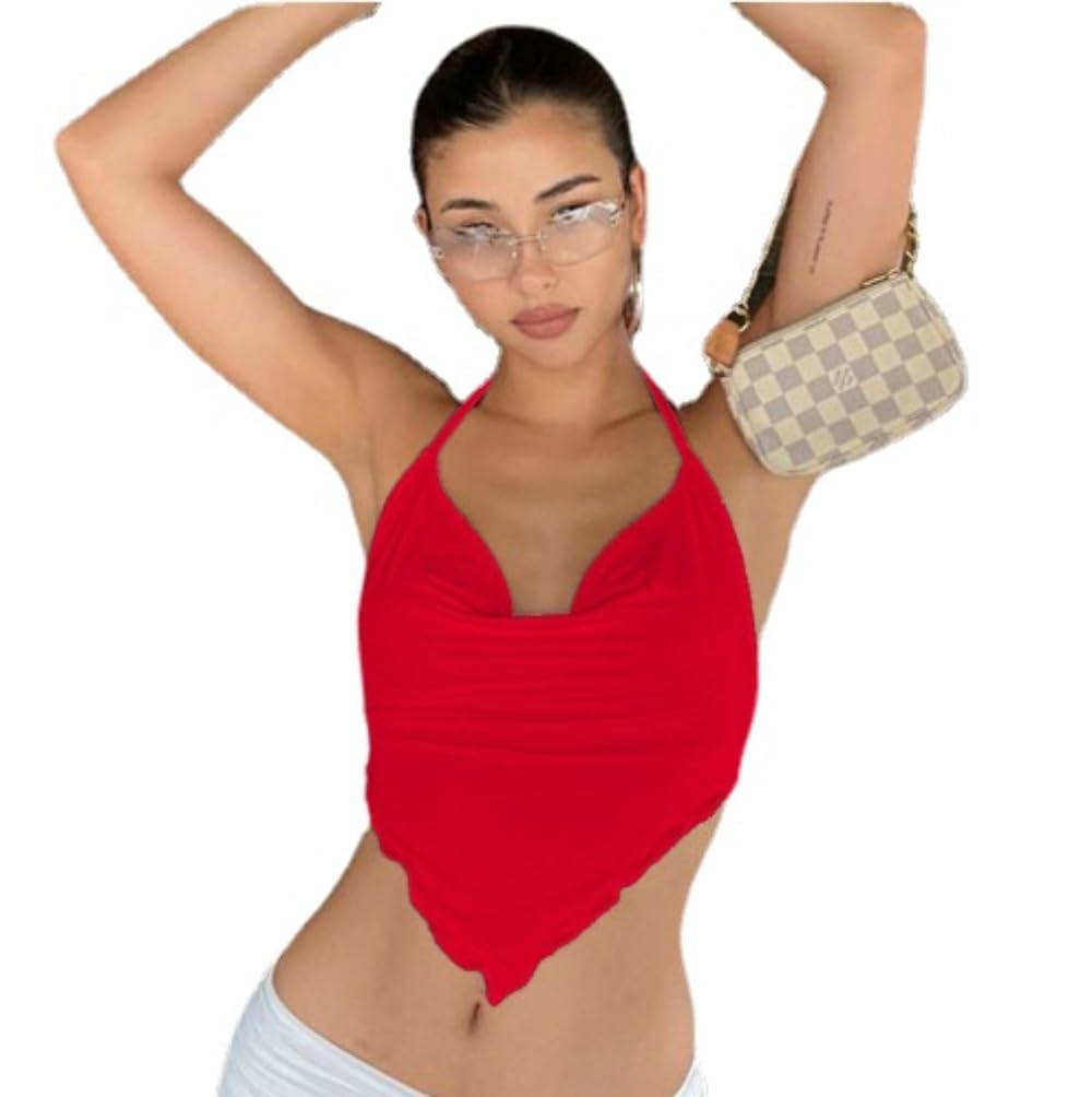 Hesaco Y2K Graphic Tees for Women - Baby Tees Grunge Sexy Cropped Tops