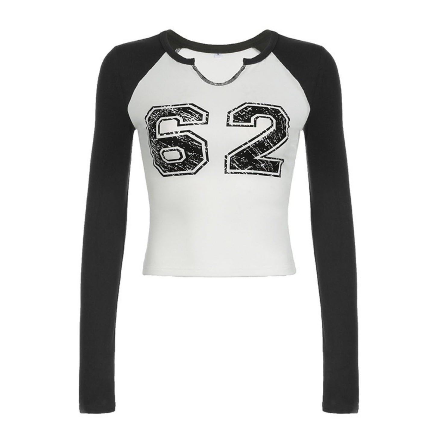 Hesaco Jersey Shirts for Women Jersey Top Number Shirts for Women Jersey Crop Top Jerseys Y2k Streetwear Long Sleeve Shirts