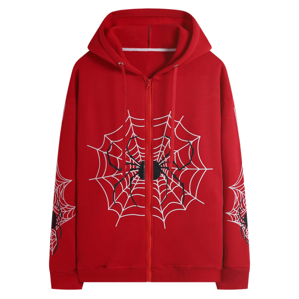 Hesaco Vintage Y2K Unisex Spider Hoodie