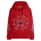 Hesaco Vintage Y2K Unisex Spider Hoodie