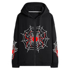 Hesaco Vintage Y2K Unisex Spider Hoodie