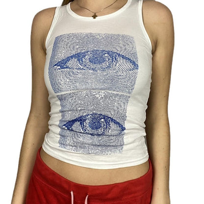 Hesaco Y2K Graphic Tees for Women - Baby Tees Grunge Sexy Cropped Tops