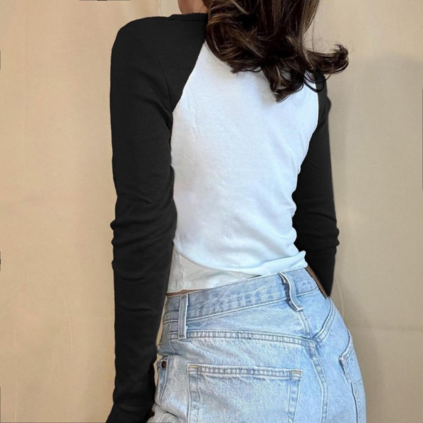 Hesaco Jersey Shirts for Women Jersey Top Number Shirts for Women Jersey Crop Top Jerseys Y2k Streetwear Long Sleeve Shirts