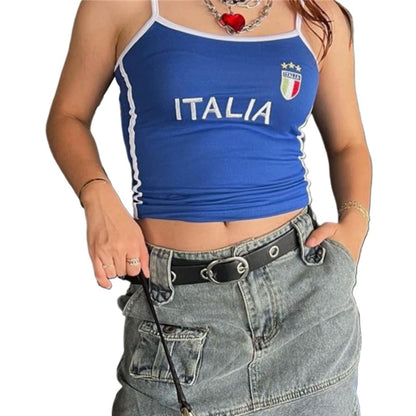 Hesaco Brazil Baby Tees Vintage Baby Tees for Women Brazil Shirt Y2k Tops Mexico Crop Top Jersey 2000s Summer Going Out Tops