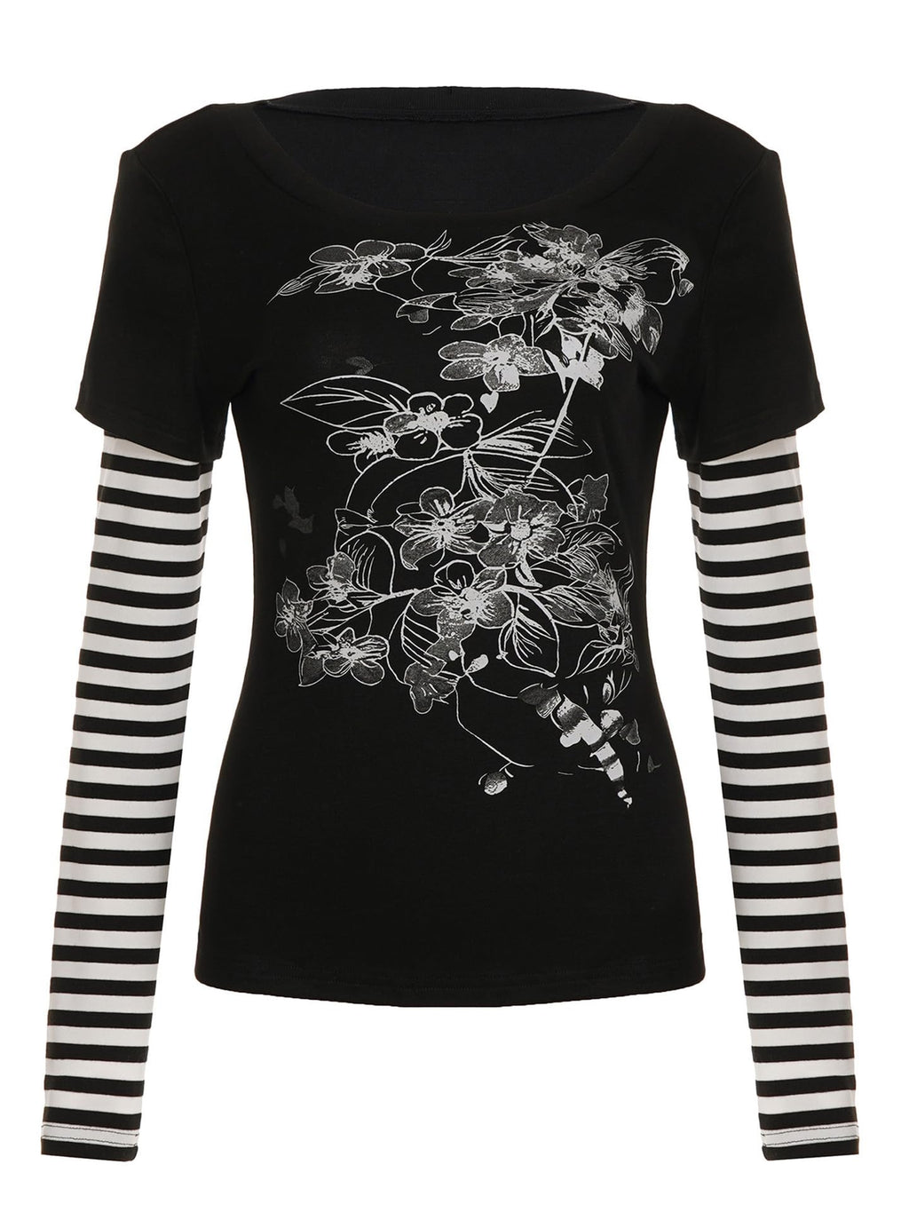 Hesaco Womens Y2k Grunge Teen Girls Tee 2000s Clothes Long Sleeve Emo Goth Top Vintage Graphic Tees